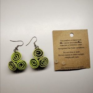 Beautiful and vibrant hand made earrings
